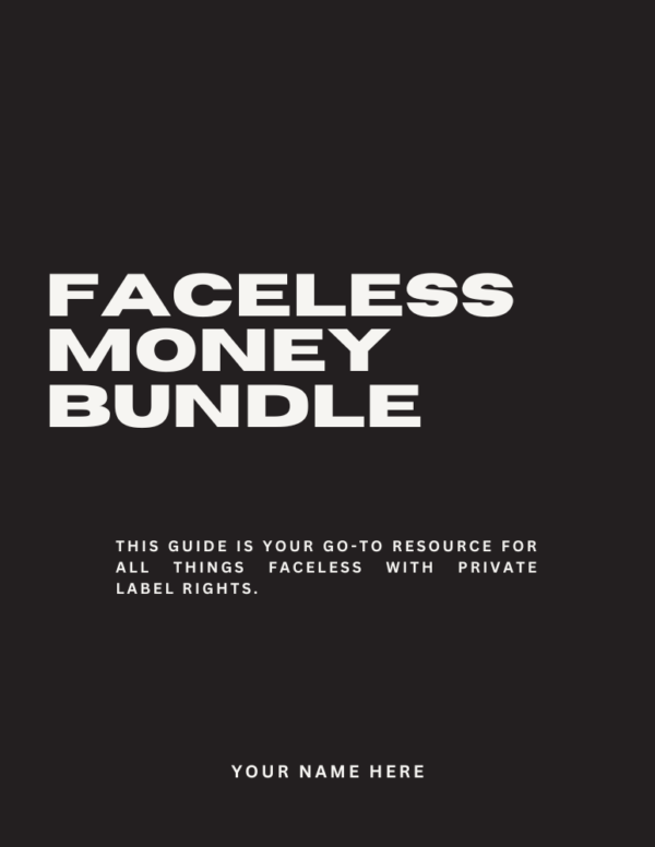 Faceless Money Bundle